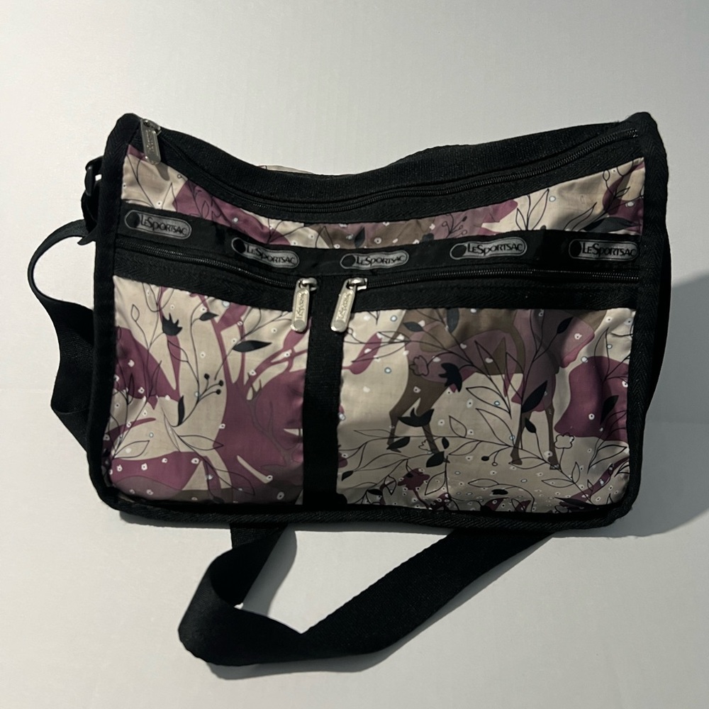 Lesportsac Messenger style bag, woodland forest print